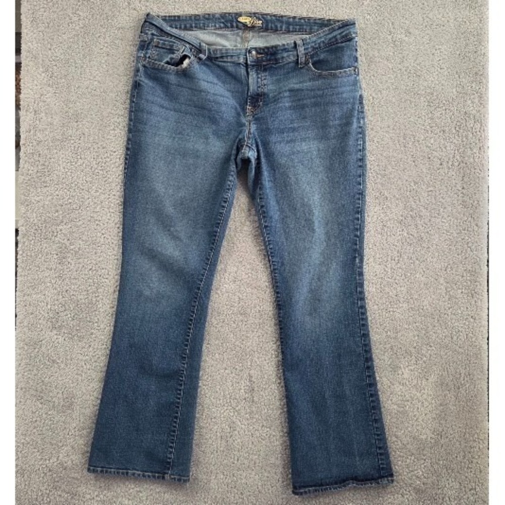 Old Navy The Diva Bootcut Jeans Women's 16 Regular Blue Medium Wash Stretch